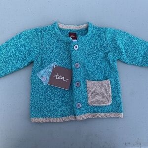 Tea Collection Blue Sweater 3-6 Months
